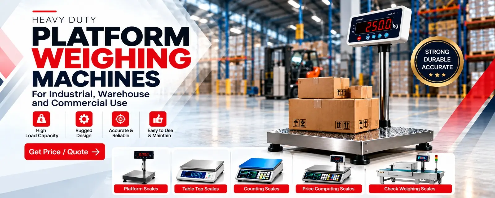 Industrial and commercial weighing equipment