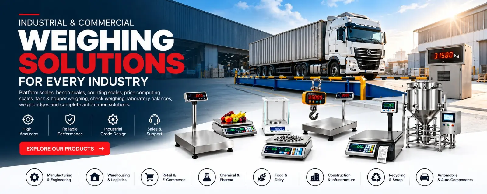 Industrial tank and hopper weighing solutions
